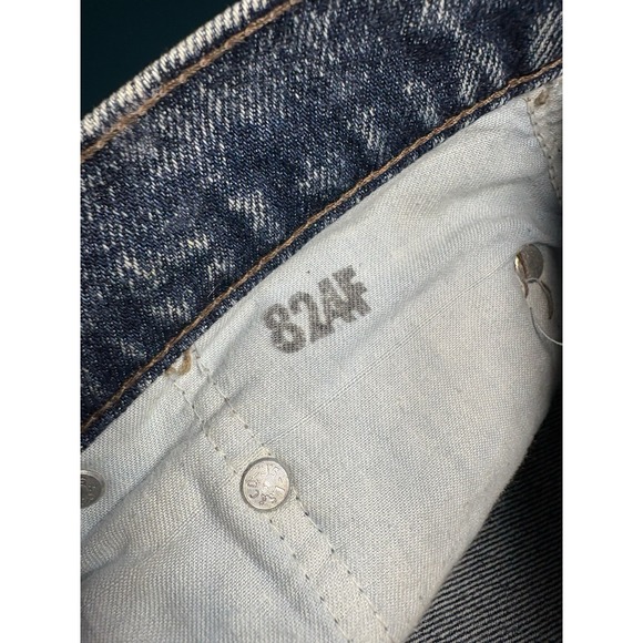 Vintage LEVIS 512 Silvertab Jeans Men 32x34 Slim Taper Acid-Wash 90s Made In USA - Picture 9 of 16